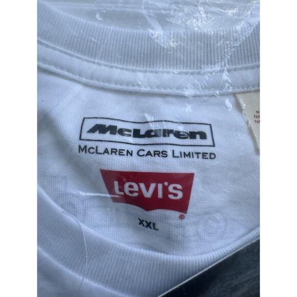 Levis mclaren collabo Racing Heritage T-shirt Size XXL white - Picture 2 of 4